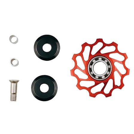 Sykkelkeramisk trinsehjul bakgir 11T Guide Keramisk Lagerhjul Sykkeldel, Rød