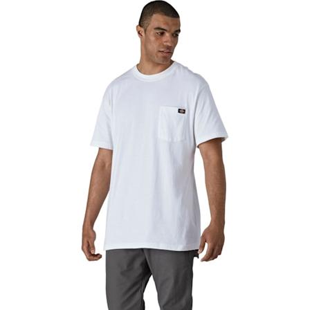 Dickies Herr T-shirt i Bomull, Kortärmad, Storlek S, Vit White S