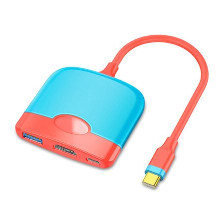 3 i 1 Type C til HDMI-adapter 4K 5 Gbps multiport-konverter for Switch