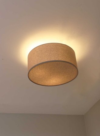 Iris taklampe Ø40 - natur