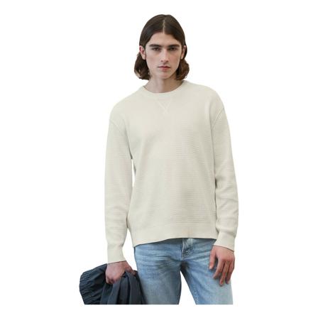 Marc O'Polo Crew neck jumper, regular fit Hvid, Herre Strik