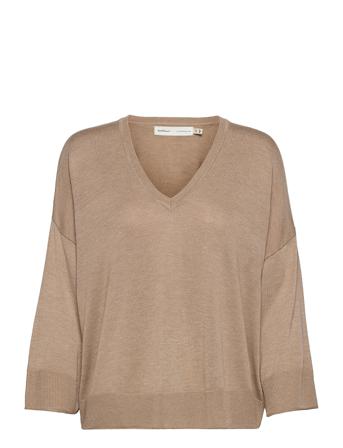 Ilzeiw V-Neck Pullover Beige InWear