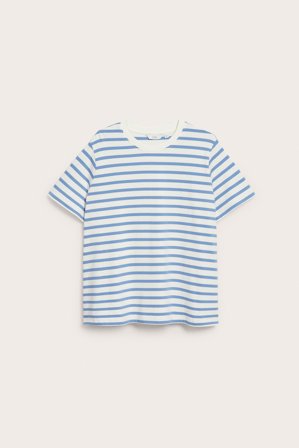 Kappahl | Raidallinen lyhythihainen paita Sininen L | Sininen