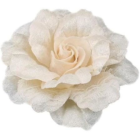 Kameliablomst Brocher Reversnåle Blomsterbroche Klassisk til Bryllupsfest Dans Banket til Kvinder Damer Elegant Hvid