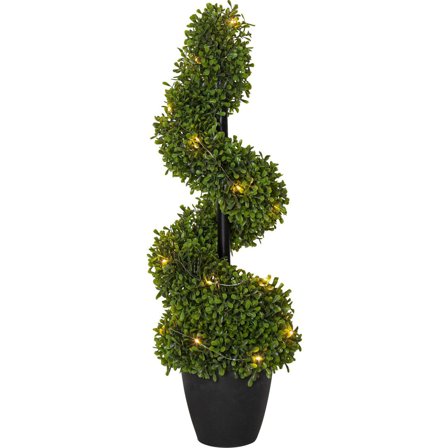 STAR TRADING Dekorationsträd Buxbom 65cm LED - Lyreco - Kontorsmöbler och inredning - Lampor och belysning - Dekorationsbelysning