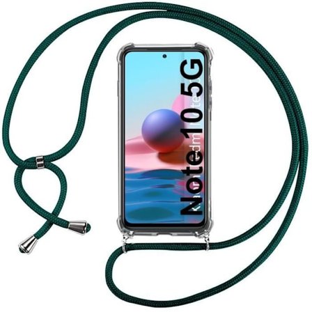 Skyddsskal - E.F.CONNECTION - För Xiaomi Redmi Note 10 5G - Mjuk - Nattgrön - Rep- och Stötsäker