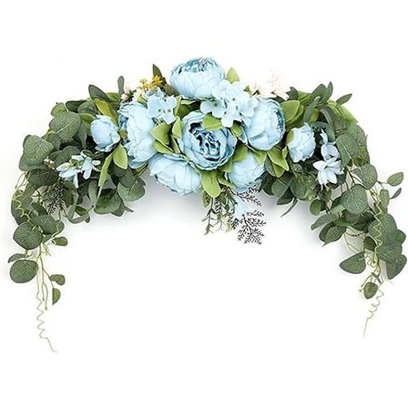 Mini Julekrans Kunstig Krans Dør Tærskel Blomst DIY Bryllup Hjem Stue Fest Vedhæng Væghængning Julekrans Vinterkrans fo