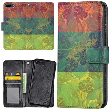 iPhone 7/8 Plus - Lommebok Deksel Løvmønster
