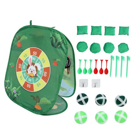 Tegnefilm Børns Kast Legetøjs Sæt Grøn Bærbar Stof Foldbar Dyr Kast Spil Legetøj til Drenge Piger 2381A-7