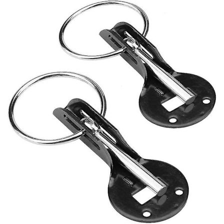 Gm Hættepinde Hætte Sikkerhedspinde (sort)(2stk)