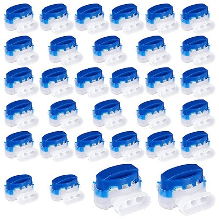 Set med 20 hartsfyllda kabelkontakter kompatibla med Automower robotgräsklippare