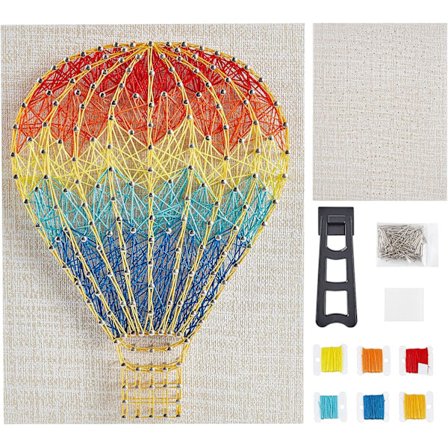 Strengkunst håndverksett for nybegynnere voksne og barn Håndlaget 3D varmluftsballong håndverk kunstforsyninger W