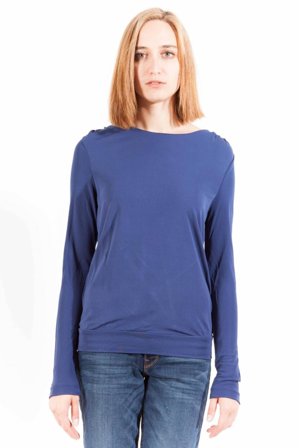 Gant T-shirt Maniche Lunghe Donna Blu