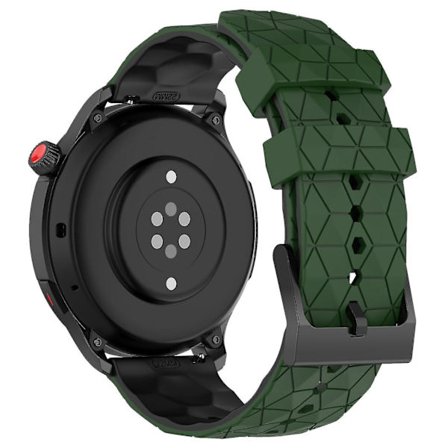 Silikonarmband för Garmin Move Trend, 20 mm dubbla fotbollsmönster sportband