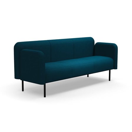 Sofa VARIETY, 3-personers, stof Blues CSII, petroleum