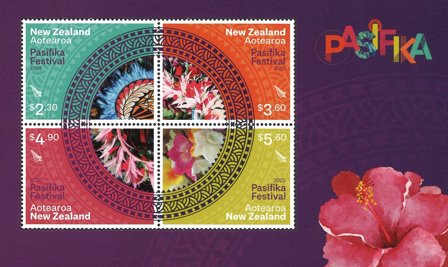 New Zealand - Pasifika Festivalen - Postfrisk miniark