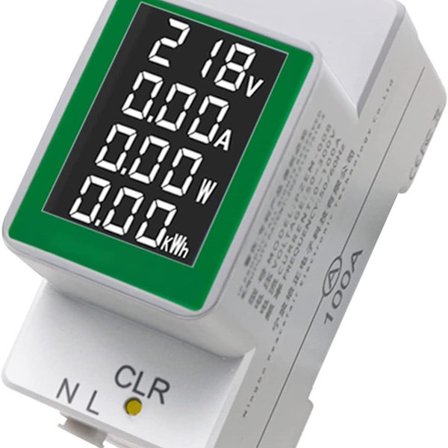 Elektricitetsmåler Wattmeter Multimeter PZEM-008 Elektricitetsmåler AC50-300V/100A Amperemeter Digi