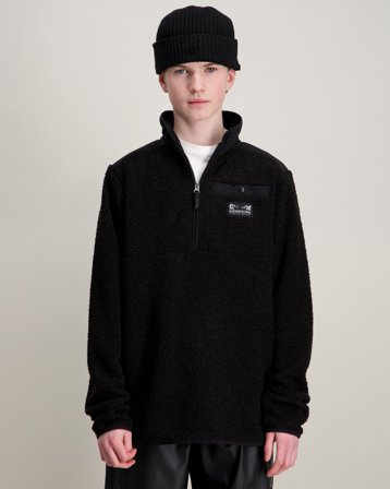 Didriksons EXA KIDS HALF Z Musta Villapuserot Pojat - Kids Brand Store