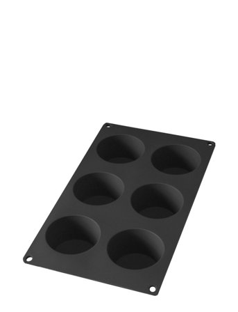 Lekué Muffinform T/6 Stk - Black - FOR 6PCS