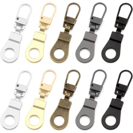 10 stk. lynlås træk lynlås reparation - til reparation af rygsække, tøj eller forlængede lynlåse