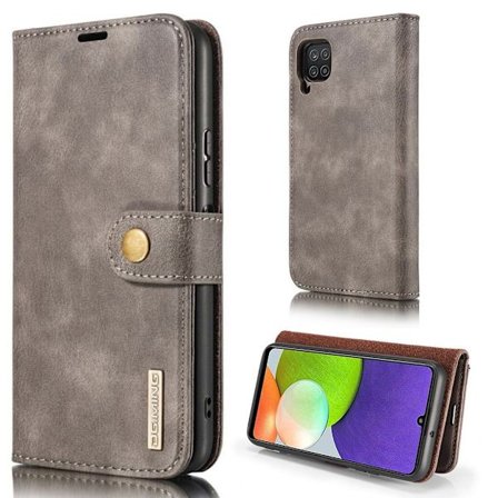 DG.Ming Samsung Galaxy A22 4G 2-in-1 Lompakko Suojakotelo - Harmaa