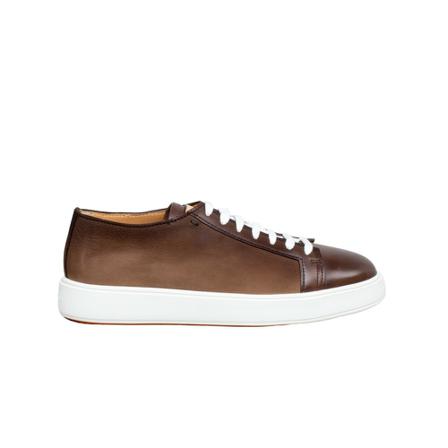 Santoni - Sneakers - Brun - Herr - Storlek: 43 Eu, Herr, Storlek: 43 EU