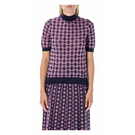 Tory Burch Round-neck Strik Lilla, Dame Striktrøjer