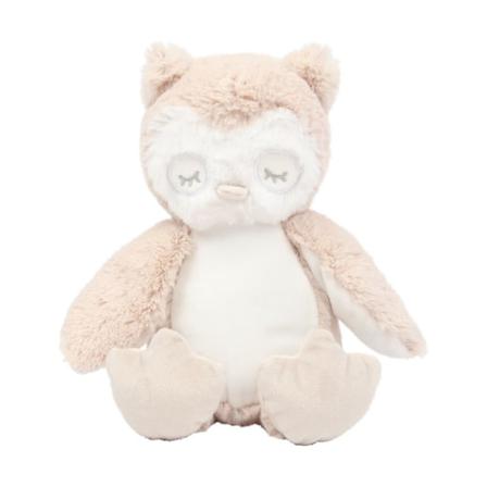 Mumble Printme Mini Plyschleksak One Size Owl Ljusbrun