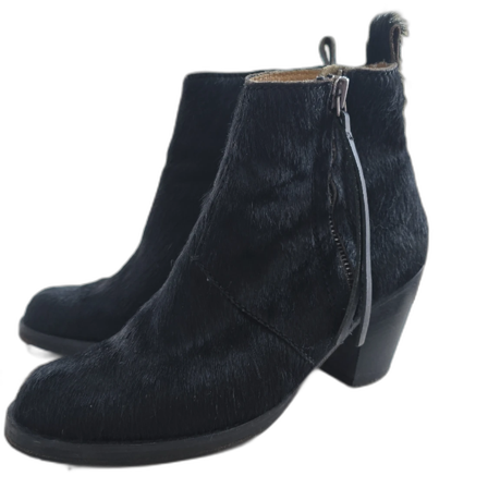 Acne Pistol pony-style calfskin western boots