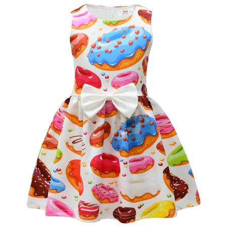 Girls Cosplay Dress Bowknot Dress Christmas Halloween Party