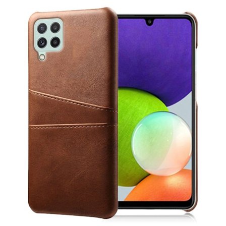 Dual Card Samsung Galaxy A22 4G cover - Brun