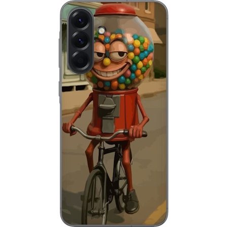 Kompatibel Mobilcover til Samsung Galaxy A56 Italian Brainrot godismaskin – Tuggummimaskin cyklar i retrostil