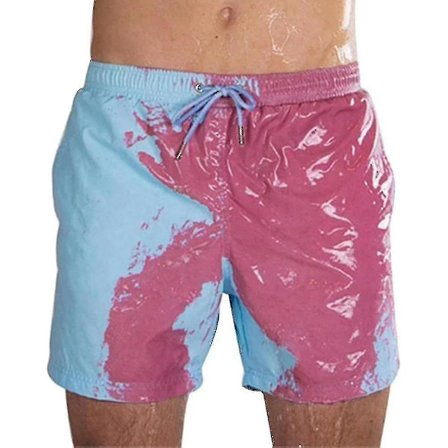 Magical Change Color Beach Shorts Herr Badbyxor Badkläder Snabbtorkat bad