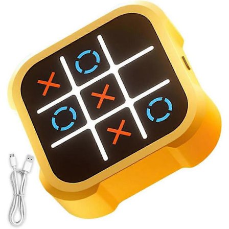 Elektronisk Kryds og Bolle-spil, 3 i 1 Kryds og Bolle-spil, Bærbart Legetøj til Børn, Digitalt Skakbrætspil