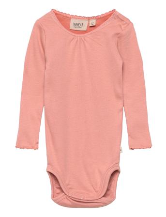 Body Rib Lace Ls Pink Wheat