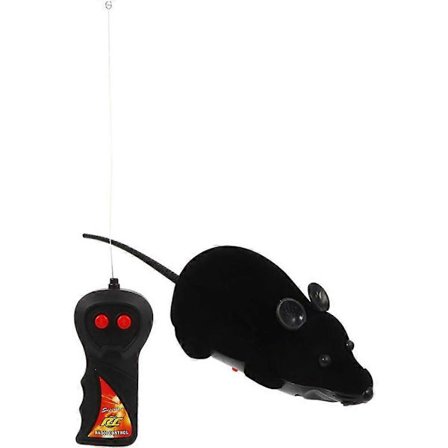 Kauko-ohjattava vitsilelu kepponen väärennetty rotta realistinen pehmohiiri joulu temppu pelottavat lelut kissalle koiralle lapselle[D]