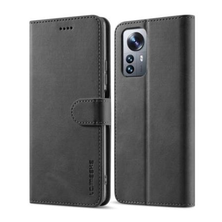 Lc.imeeke Xiaomi 12 Fodral Läder Svart