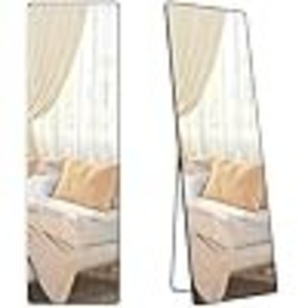 Koko vartalon peili, 160 x 50 cm, alumiinikehys, karkaistu lasi, musteenmusta