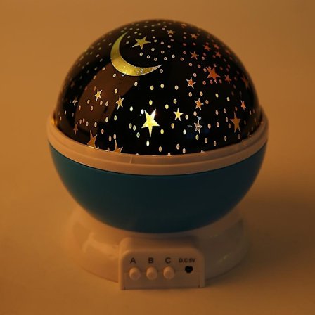 Fantastisk LED Rotation Night Sky Projector Starry Light Star Blinkande lampa