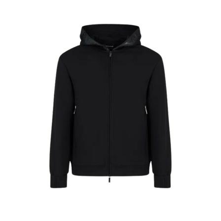 Emporio Armani - Regnjackor - Svart - Dam - Storlek: S, Dam, Storlek: S