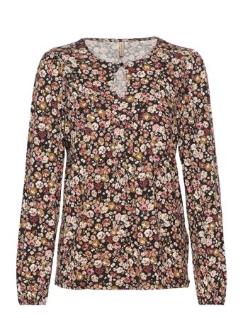 Sc-Marica Aop Bluse Langermet Multi/mønstret Soyaconcept