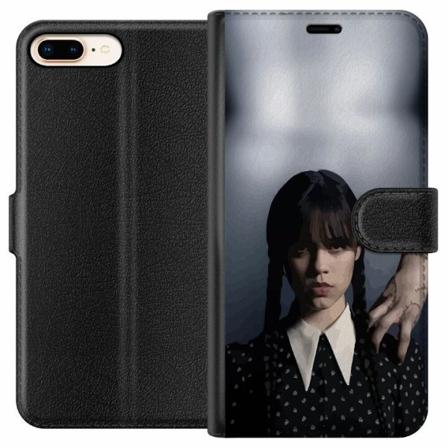 Apple Iphone 8 Plus Plånboksfodral Wednesday Addams