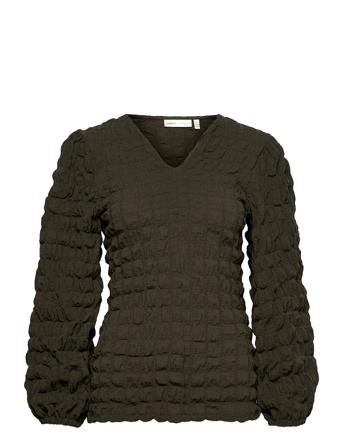 Vanyaiw V-Neck Blouse Green InWear