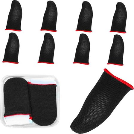 Gaming Finger Sleeves 8 stk Touchscreen Finger Sleeve Anti-Sweat