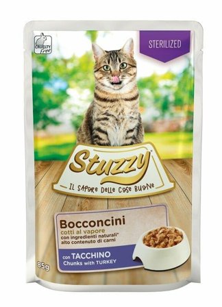Stuzzy Sterilized Bocconcini Con Tacchino Gatti Adulti Bustina