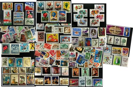 Ungarn - 7 frimærkepakker samlet