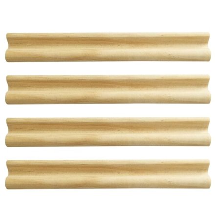 Domino Stativ Sæt med 4, Plusvivo Træ Domino Brick Holder til Mexicansk Tog Kylling Mad og Andre Domino Spil