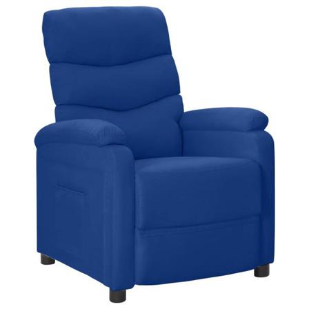 Vidaxl Reclinerfåtölj Blå Tyg Blå