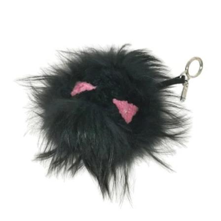 Fendi Vintage Pre-owned Pels ngleholdere Sort, Dame Vintage Accessories, Størrelse: ONE Size