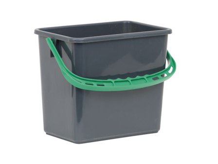 Hygienteknik Hink Grå, grönt handtag 6l - Lyreco - Städ och hygien - Städredskap - Hinkar och tillbehör